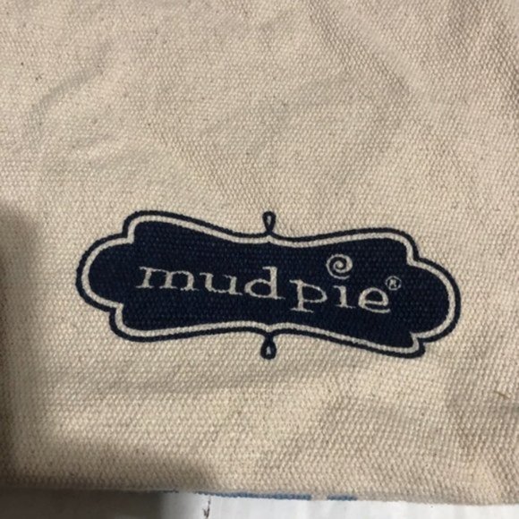 Mud pie Tan Canvas Tote Bag - Picture 3 of 4